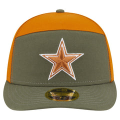 Dallas Cowboys New Era 2-Tone Color Pack Split Panel 59FIFTY Fitted Hat - Olive/Brown discount