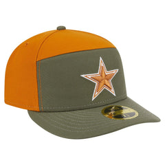 Dallas Cowboys New Era 2-Tone Color Pack Split Panel 59FIFTY Fitted Hat - Olive/Brown discount