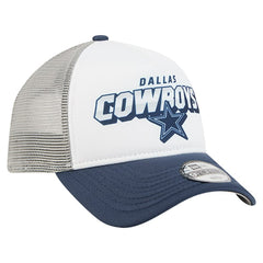 Dallas Cowboys New Era Youth Streak 9FORTY A-Frame Adjustable Hat - White/Navy online