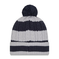 Dallas Cowboys New Era Women's Braided Cuffed Knit Hat with Pom - Navy for sale