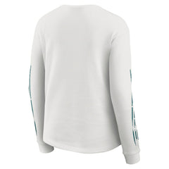 Philadelphia Eagles WEAR by Erin Andrews Women's Graphic Waffle Long-Sleeve T-Shirt - White sale