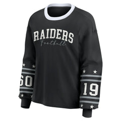 Las Vegas Raiders WEAR by Erin Andrews Women's Sport Long-Sleeve T-Shirt - Black outlet