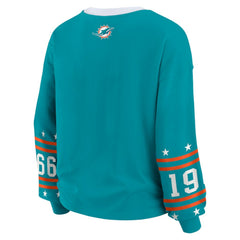 Miami Dolphins WEAR by Erin Andrews Women's Sport Long-Sleeve T-Shirt - Aqua discount