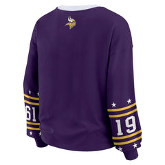 Minnesota Vikings WEAR by Erin Andrews Women's Sport Long-Sleeve T-Shirt - Purple outlet