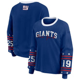 New York Giants WEAR by Erin Andrews Women's Sport Long-Sleeve T-Shirt - Royal outlet