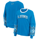 Detroit Lions WEAR by Erin Andrews Women's Sport Long-Sleeve T-Shirt - Blue outlet