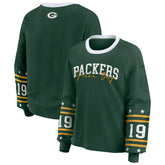 Green Bay Packers WEAR by Erin Andrews Women's Plus Size Sport Long-Sleeve T-Shirt - Green outlet