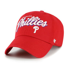 Philadelphia Phillies Women's Ariana Clean Up Adjustable Hat - Red | 47 brand