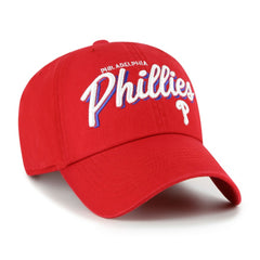 Philadelphia Phillies Women's Ariana Clean Up Adjustable Hat - Red | 47 brand