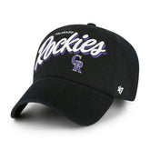 Colorado Rockies Women's Ariana Clean Up Adjustable Hat - Black | 47 brand