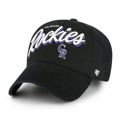 Colorado Rockies Women's Ariana Clean Up Adjustable Hat - Black | 47 brand