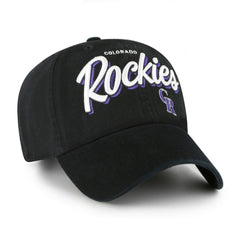 Colorado Rockies Women's Ariana Clean Up Adjustable Hat - Black | 47 brand