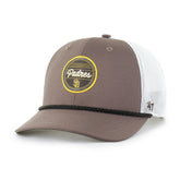San Diego Padres Fairway Trucker Adjustable Hat - Brown/White | 47 brand