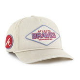 Atlanta Braves Cairn Hitch Adjustable Hat - Khaki | 47 brand