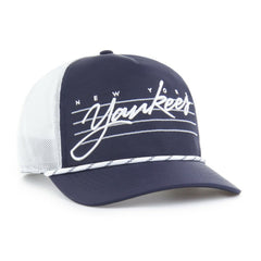 New York Yankees Brrr Downburst Mesh Hitch Adjustable Hat - Navy | 47 brand