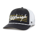 Pittsburgh Pirates Brrr Downburst Mesh Hitch Adjustable Hat - Black | 47 brand