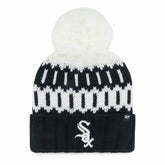 Chicago White Sox Women's Felicity Cuffed Knit Hat with Pom - Black | 47 brand