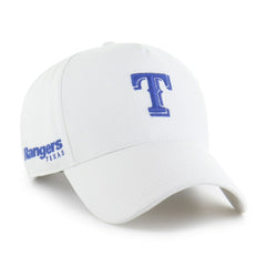 Texas Rangers Foundational Pinch Offside Adjustable Hat - White | 47 brand