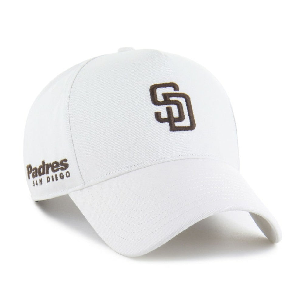 San Diego Padres Foundational Pinch Offside Adjustable Hat - White | 47 brand