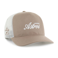 Houston Astros Foundational Mesh Hitch Adjustable Hat - Brown | 47 brand