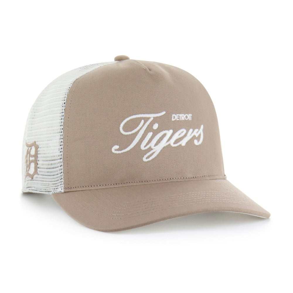 Detroit Tigers Foundational Mesh Hitch Adjustable Hat - Brown | 47 brand