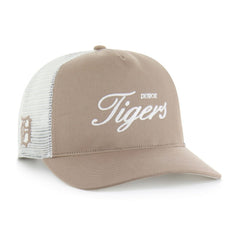 Detroit Tigers Foundational Mesh Hitch Adjustable Hat - Brown | 47 brand