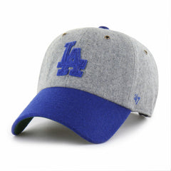Los Angeles Dodgers Golden Age Wool Clean Up Adjustable Hat - Gray/Royal | 47 brand