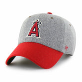 Los Angeles Angels Golden Age Wool Clean Up Adjustable Hat - Gray/Red | 47 brand