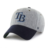 Tampa Bay Rays Golden Age Wool Clean Up Adjustable Hat - Gray/Navy | 47 brand