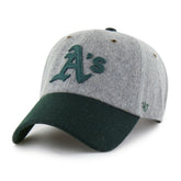 Athletics Golden Age Wool Clean Up Adjustable Hat - Gray/Green | 47 brand