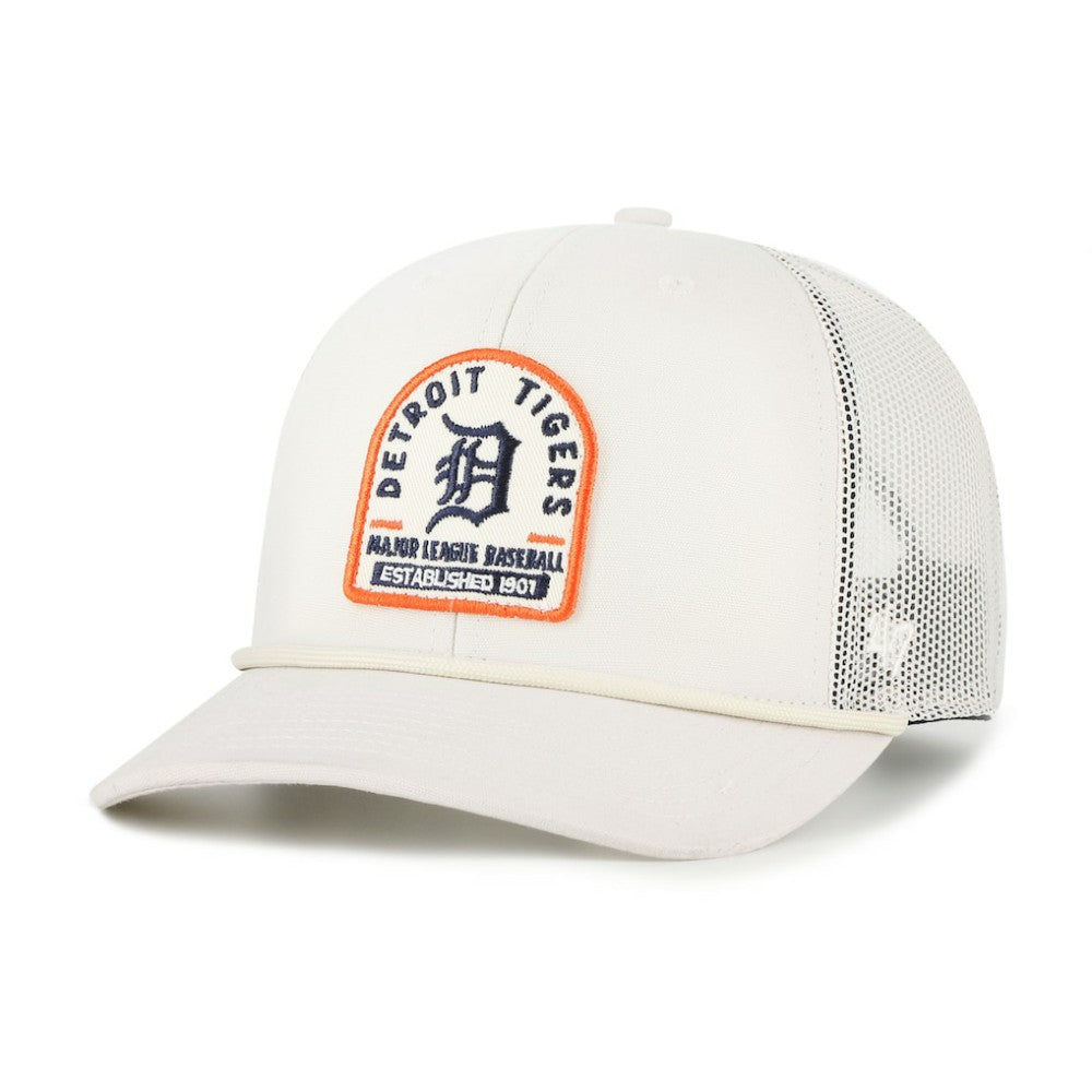 Detroit Tigers Gravestone Adjustable Trucker Hat - Cream | 47 brand