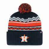 Houston Astros Youth Polar Vortex Cuffed Knit Hat with Pom - Navy | 47 brand
