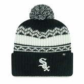 Chicago White Sox Youth Polar Vortex Cuffed Knit Hat with Pom - Black | 47 brand