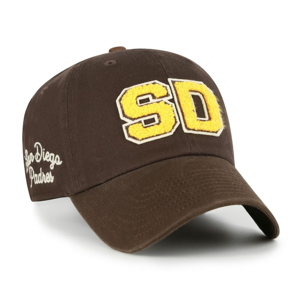 San Diego Padres Women's Zoey Clean Up Adjustable Hat - Brown | 47 brand