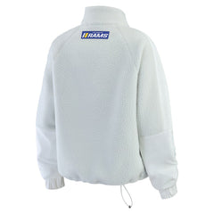 Los Angeles Rams WEAR by Erin Andrews Women's Polar Fleece Half-Zip Jacket - White online