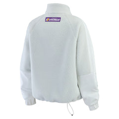 Minnesota Vikings WEAR by Erin Andrews Women's Polar Fleece Half-Zip Jacket - White outlet