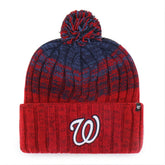 Washington Nationals Cascade Cuffed Knit Hat with Pom - Red | 47 brand