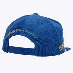 Golden State Warriors x DANNIJO Women's Deadstock Cord Snapback Hat sale - Royal | Mitchell & Ness discount