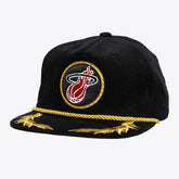 Miami Heat x DANNIJO Women's Deadstock Cord Snapback Hat - Black | Mitchell & Ness outlet