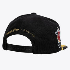 Miami Heat x DANNIJO Women's Deadstock Cord Snapback Hat - Black | Mitchell & Ness outlet