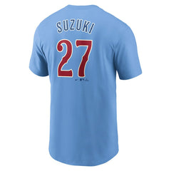 Seiya Suzuki Chicago Cubs Fuse Name & Number T-Shirt - Baby Blue | Nike