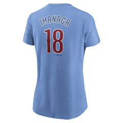 Shōta Imanaga Chicago Cubs Women's Cooperstown Collection Fuse Name & Number T-Shirt - Light Blue | Nike