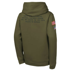 Tampa Bay Buccaneers Youth 2025 Salute to Service Club Fleece Hoodie - Olive | Nike on sale