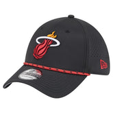 Miami Heat Featherweight Poly Rope Flex 39Thirty Hat - Black | New Era outlet