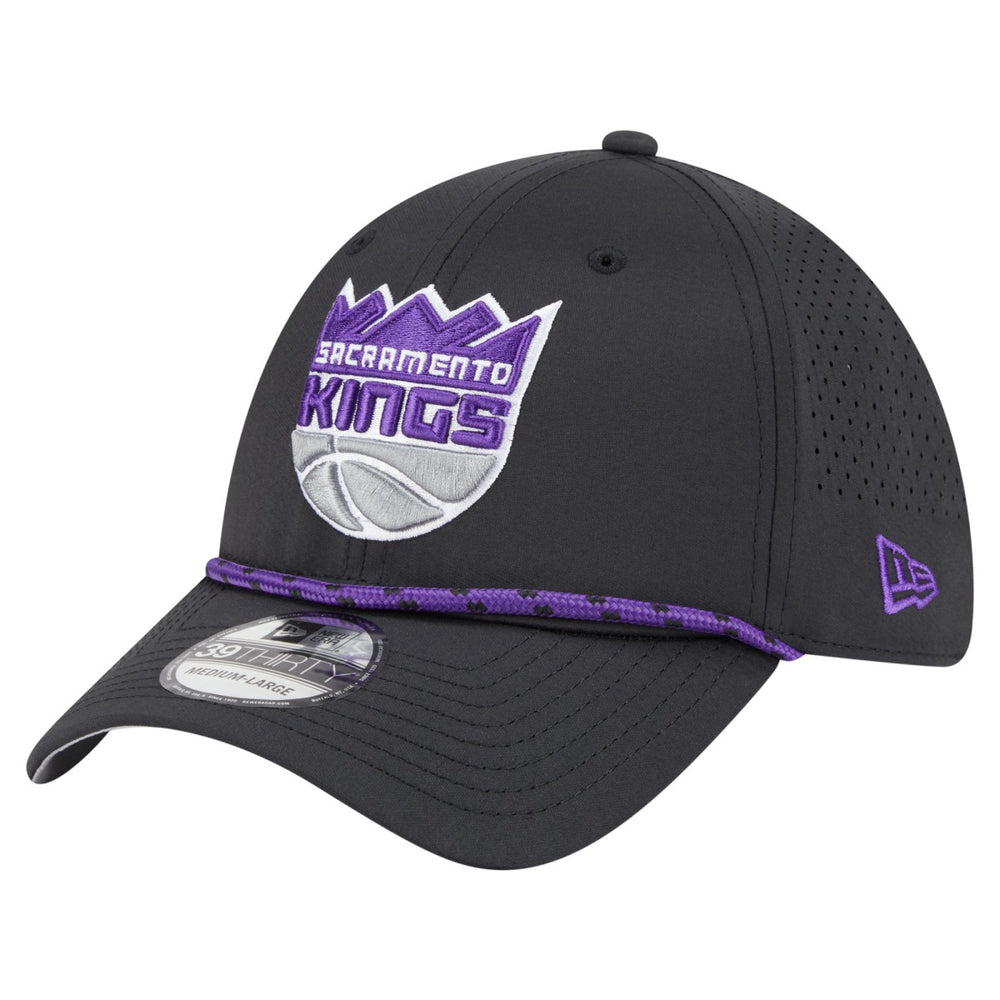 Sacramento Kings Featherweight Poly Rope Flex 39Thirty Hat - Black | New Era for sale