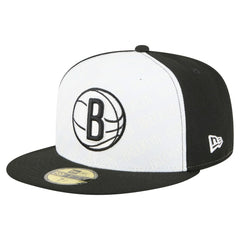 Brooklyn Nets Repeat 59Fifty Fitted Hat - White/Black | New Era sale