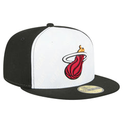 Miami Heat Repeat 59Fifty Fitted Hat - White/Black | New Era online