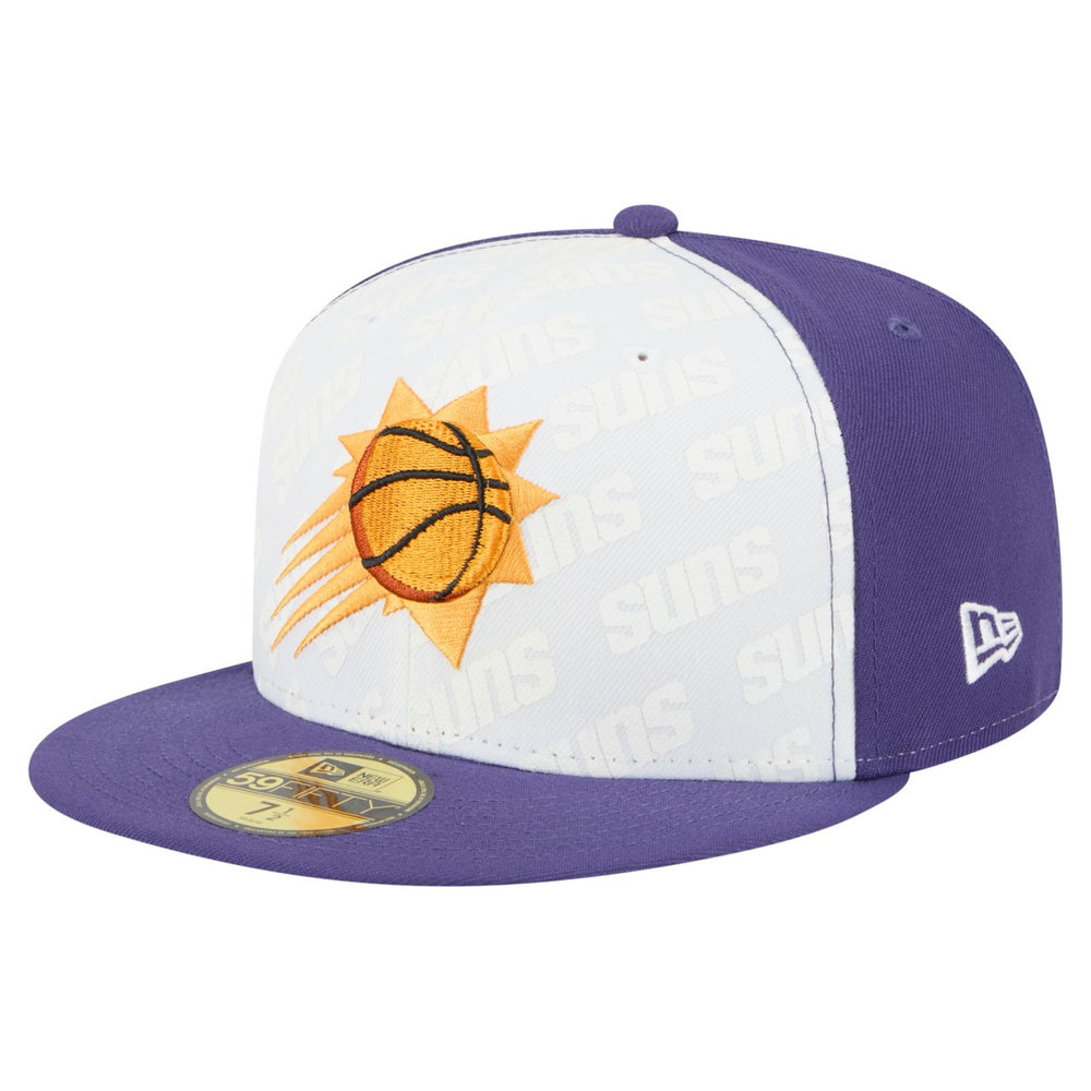 Phoenix Suns Repeat 59Fifty Fitted Hat - White/Purple | New Era discount