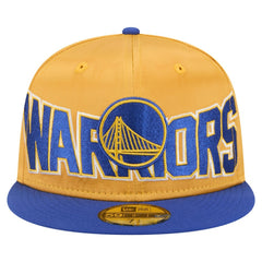 Golden State Warriors Satin Two-Tone 59FIFTY Fitted Hat sale - Gold/Royal | New Era for sale