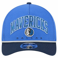 Dallas Mavericks Bold Arch COOLERA 9FORTY A-Frame M-Crown Adjustable Hat sale - Blue | New Era discount